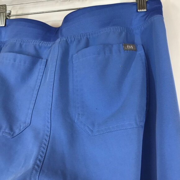FIGS - WOMEN'S SMALL -BLUE ELASTIC WAIST TECHNICAL COLLECTION SCRUB PANTS - Picture 4 of 5